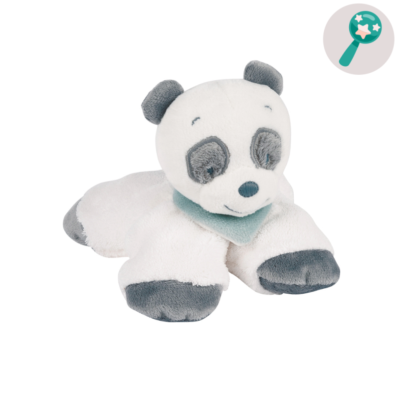  loulou, lea & hippolyte soft toy panda white grey 